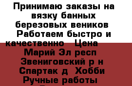 Принимаю заказы на вязку банных березовых веников. Работаем быстро и качественно › Цена ­ 40 - Марий Эл респ., Звениговский р-н, Спартак д. Хобби. Ручные работы » Вязание   